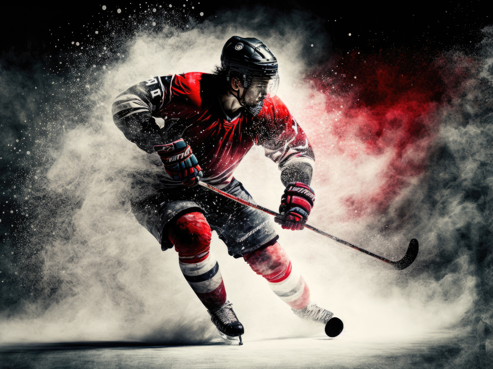 image of a hockey player