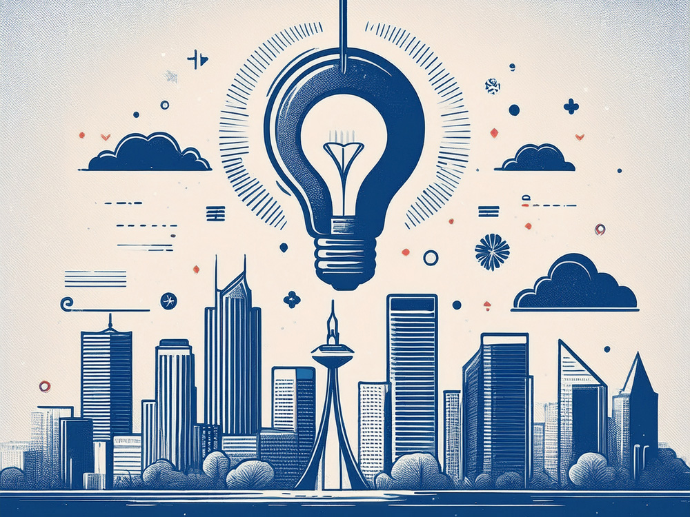 Illustration of Calgary skyline