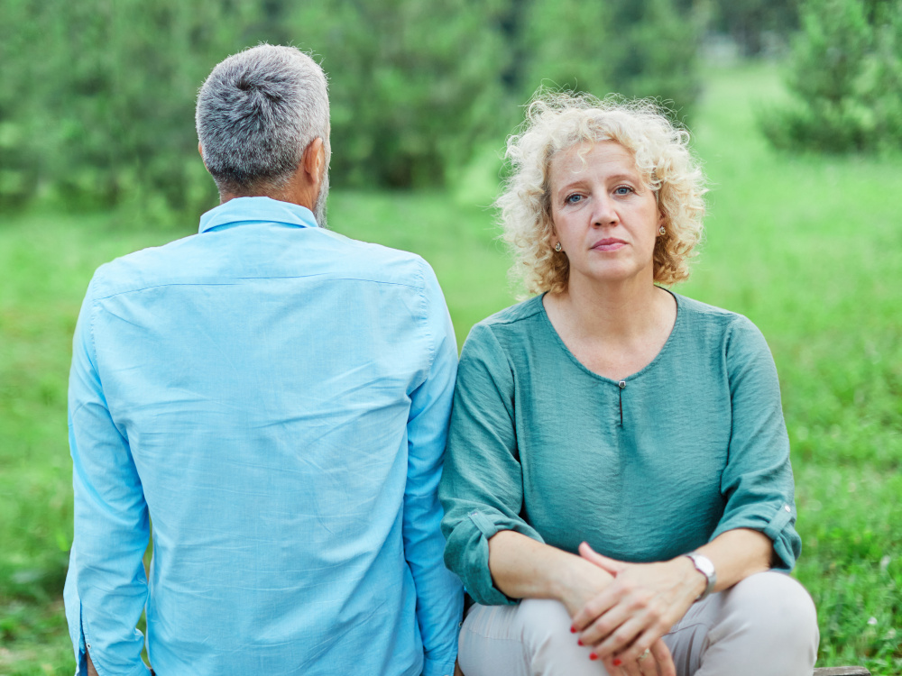 Photo of unhappy couple