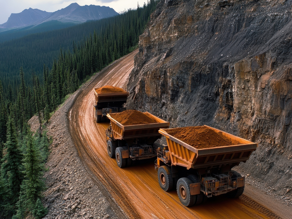 Photo of mining equipment in British Columbia