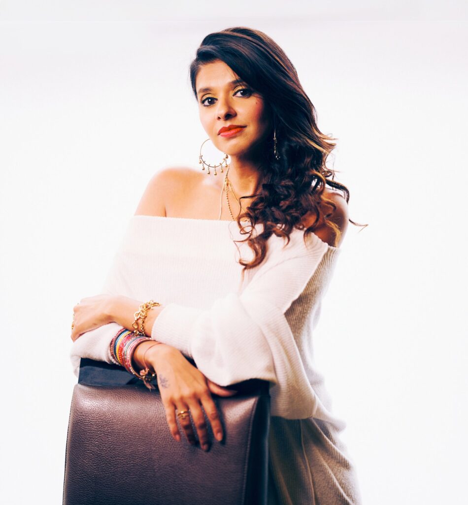 Photo of Reetu Gupta, ambassadress of The Gupta Group and a major philanthropist who supports the arts.