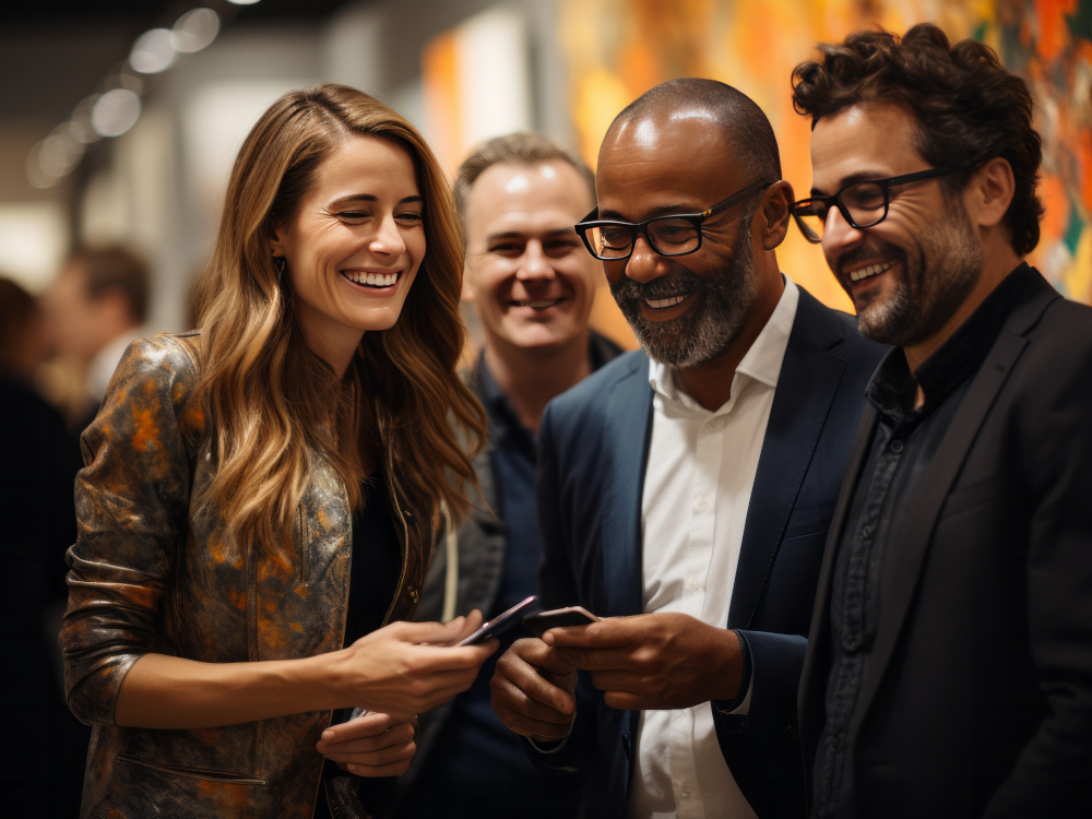 Photo of attendees at a charity event.