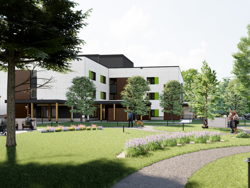 Artists' rendering of new facility for Veterans' House Canada in Edmonton.