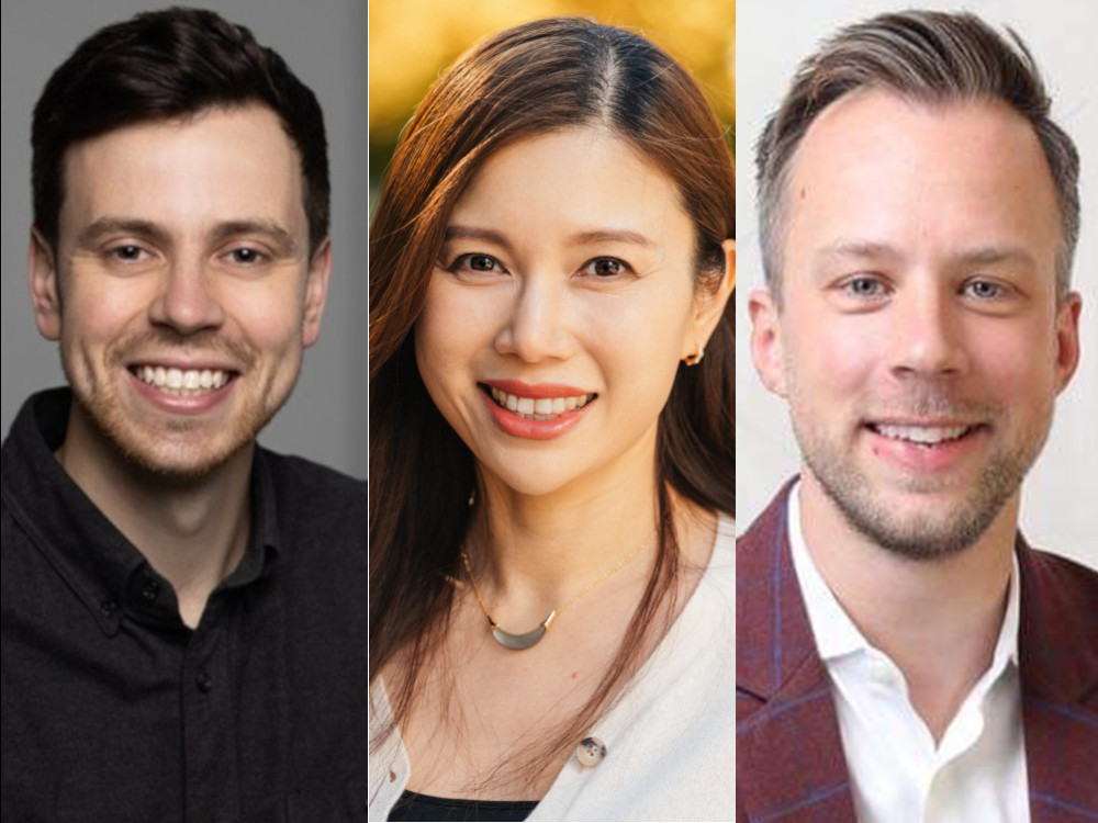 Pictures of Ben Rabinovitch, Stephanie Tsui and Brad Jesson