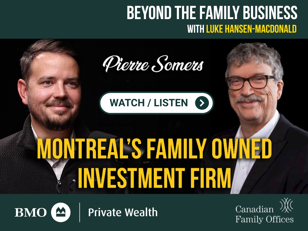 Promo for podcast featuring Pierre Somers of the Walter Group in Montreal 