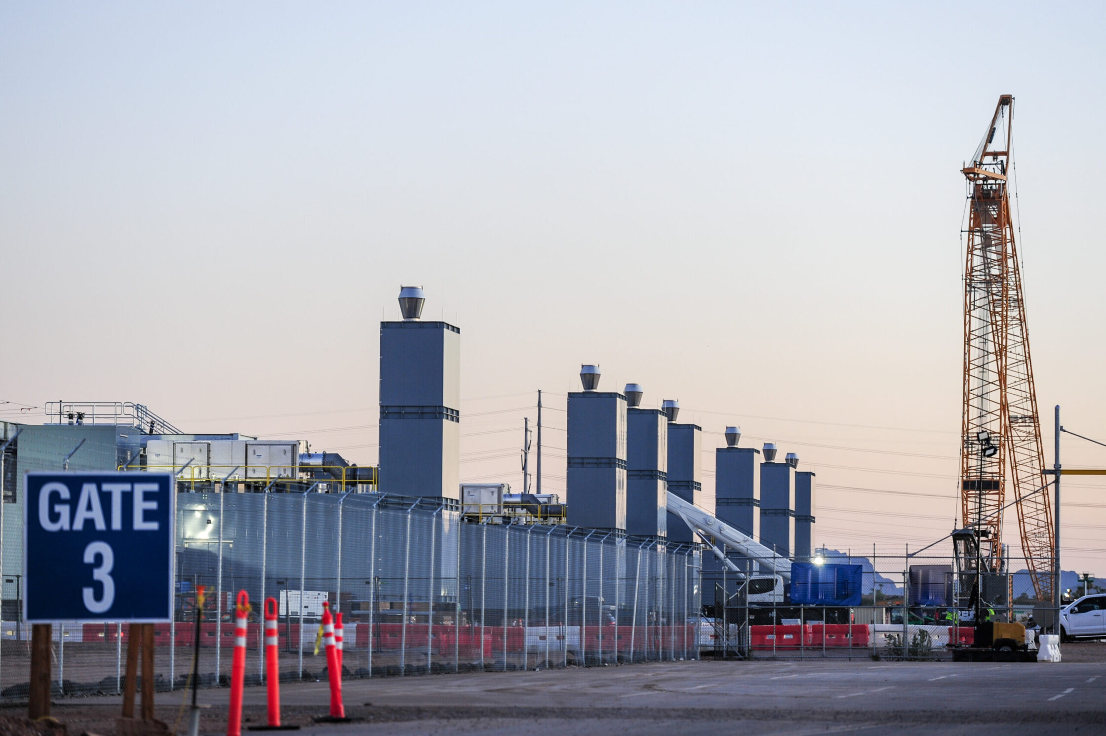 Image of a data centre under construction