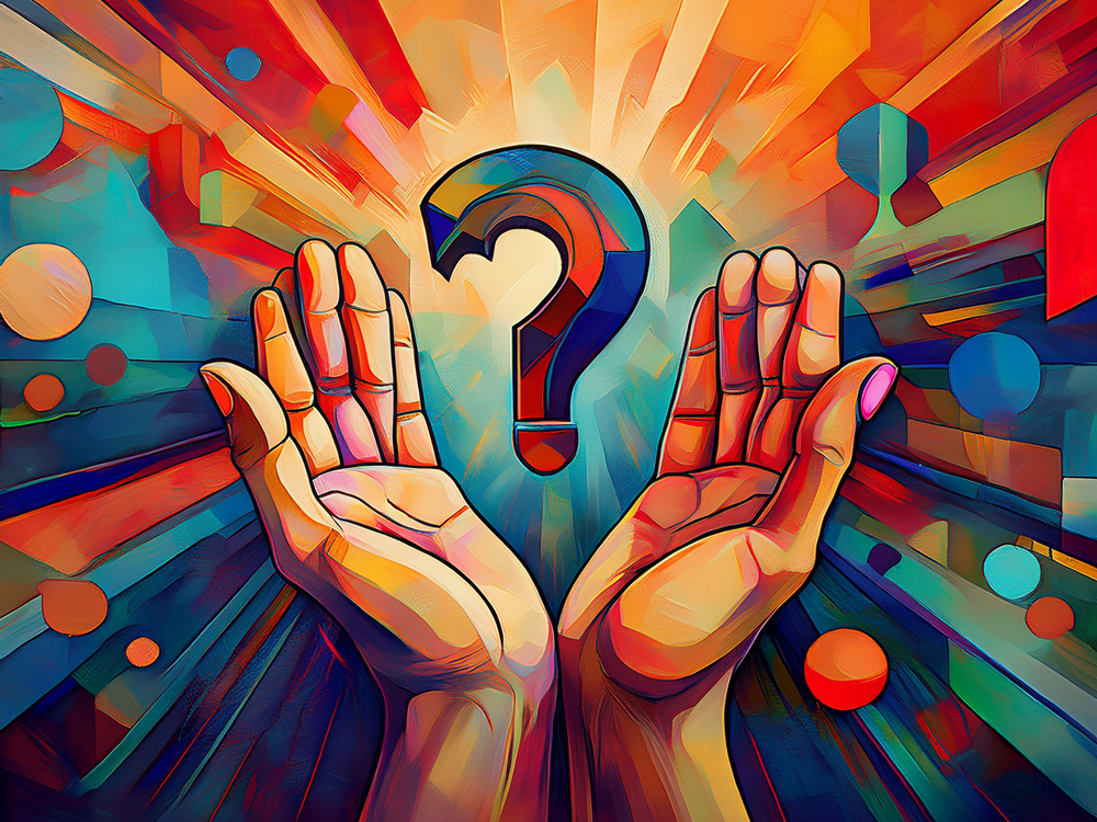 An image of a pair of hands holding a question mark, representing an article about the results of Canadian Family Offices' 2026 philanthropy survey. The survey suggests that wealthy families plan to increase donations this year.