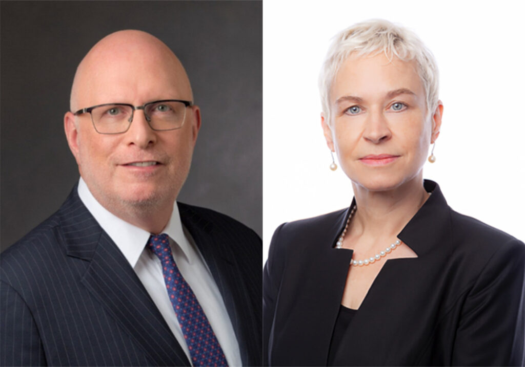 Photo of Steve Bernstein and Anna Stephenson, who lead a unique educational program on family offices