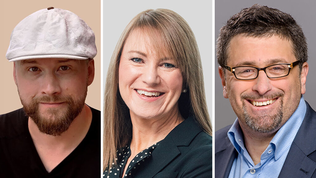 Photo of Matt Roberts, Johanna Gerrie and Sean Wise, three experts who talk about the future of VC and family offices in Canada
