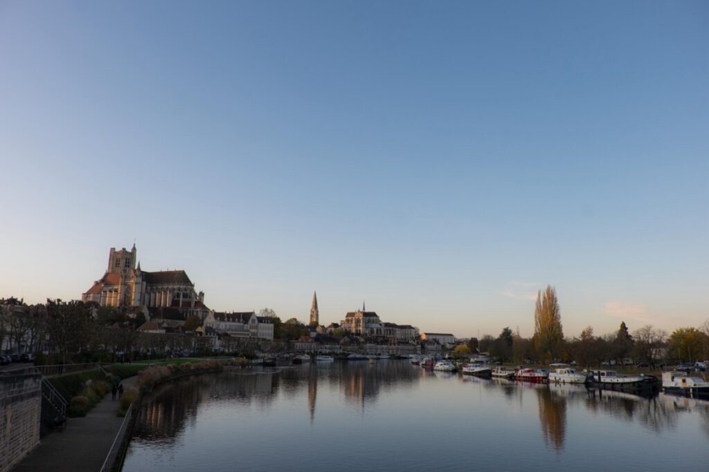 Photo of Auxerre Cathedral in Yonne, one of the top regions to watch in Bourgogne for Burgundy wine, according to an article by Master Somelier John Szabo