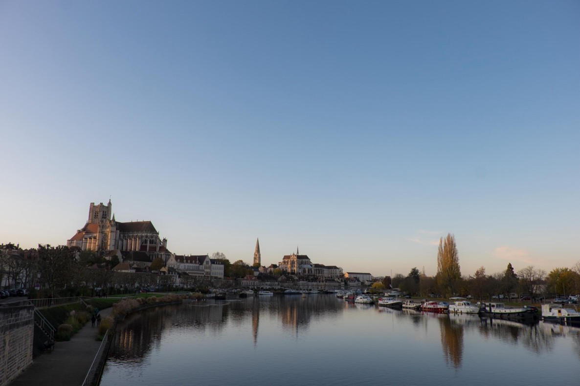 Photo of Auxerre Cathedral in Yonne, one of the top regions to watch in Bourgogne for Burgundy wine, according to an article by Master Somelier John Szabo