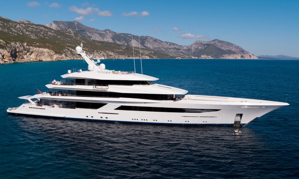 Photo of a large luxury yacht