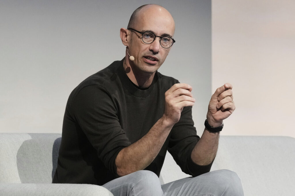 Tobias Lutke, co-founder and CEO of Shopify, participates in the State of Crypto Summit, in New York, Thursday, June 12, 2025. (AP Photo/Richard Drew) Lutke is among the 10 most wealthy Canadian tech moguls