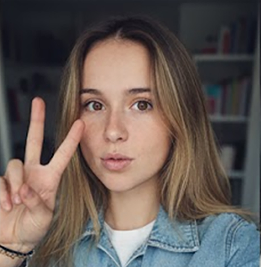 A screenshot of 'Maya,' an 18-year-old in Ottawa who has a cat named Tom, developed by MNP Digital's Eugene Ng as an example of a deepfake for romance-baiting scams. Ng created 'Maya' with three prompts in Google's Gemini AI.