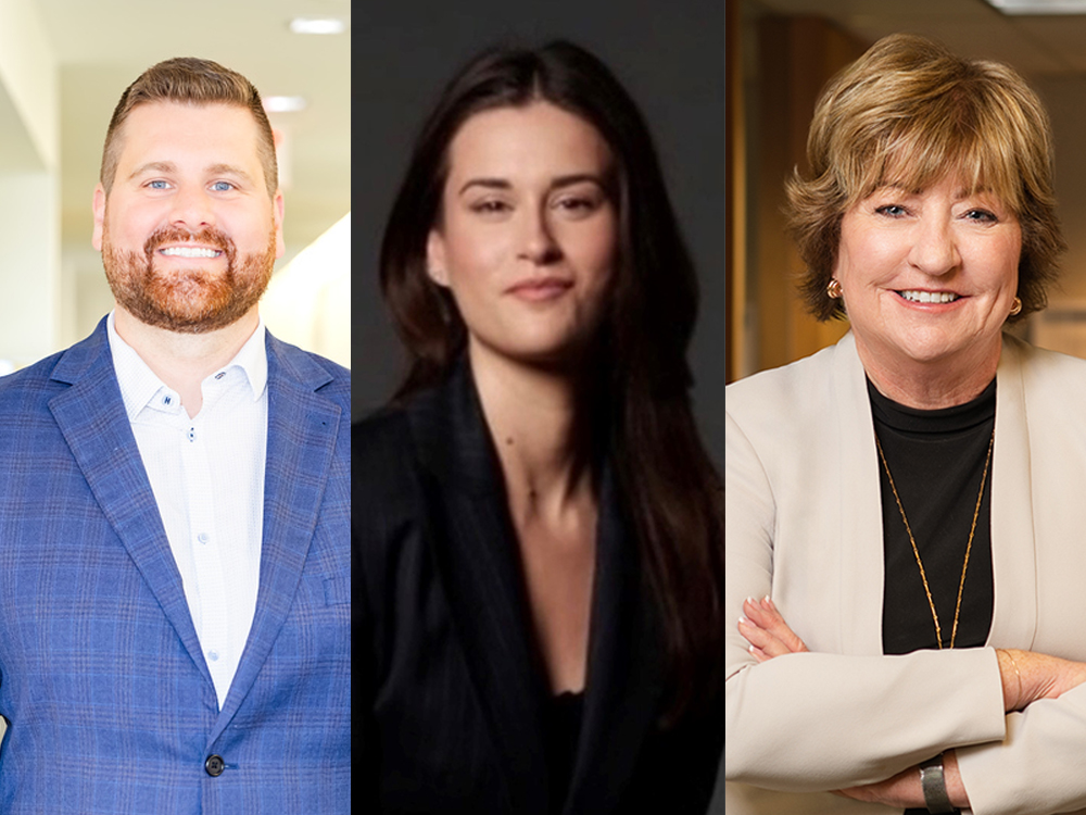 Montage photo of Cameron Clark, Jill Renton and Barb Schimnovsky, three family advisors who speak about what makes third-generation family members distinct from their forebears.