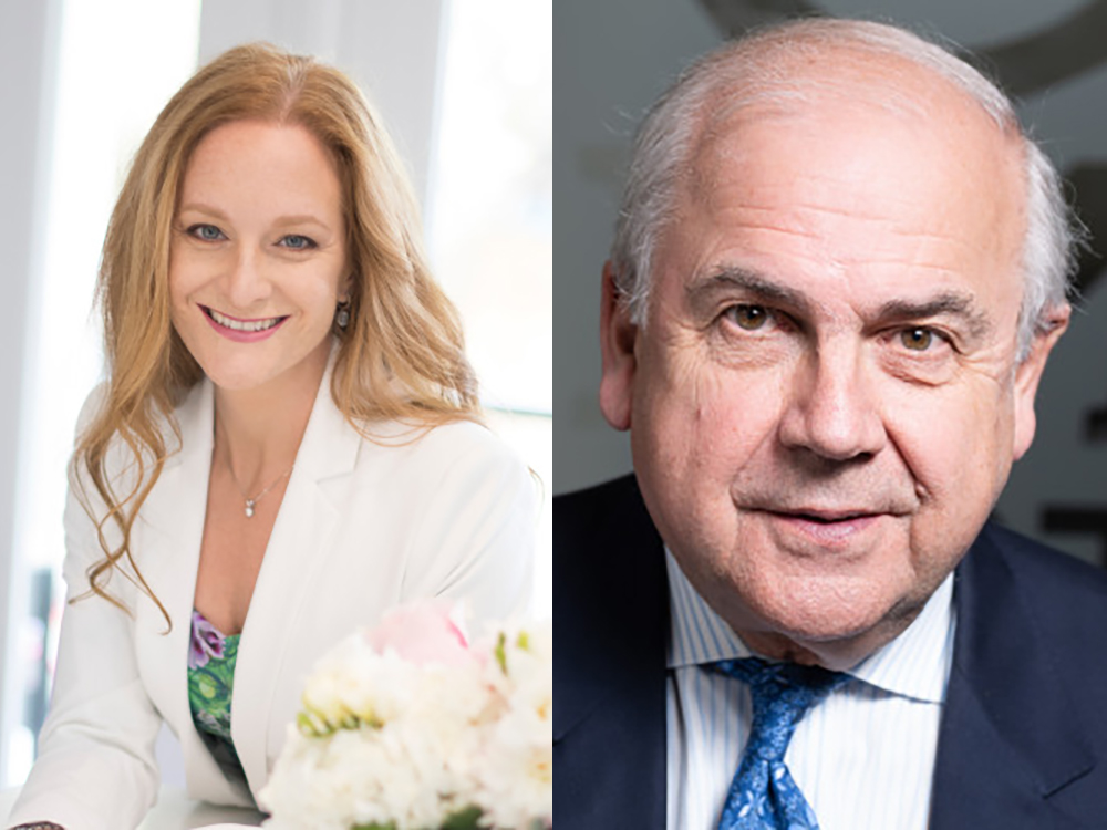 Photo compilation of Sharilyn Hale and Keith Sjogren, two philanthropy experts who say that the lack of knowledge about high-net-worth Canadians and their giving practices is a major deficit for HNW philanthropists and charities